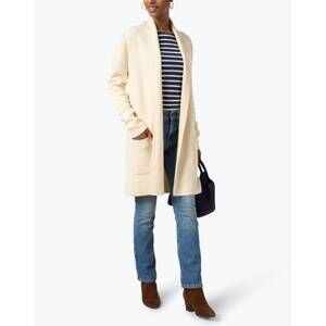 NEW BURGESS SWEATERS travel coat in chalk
